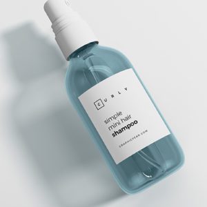 A bottle of shampoo sitting on top of a table.