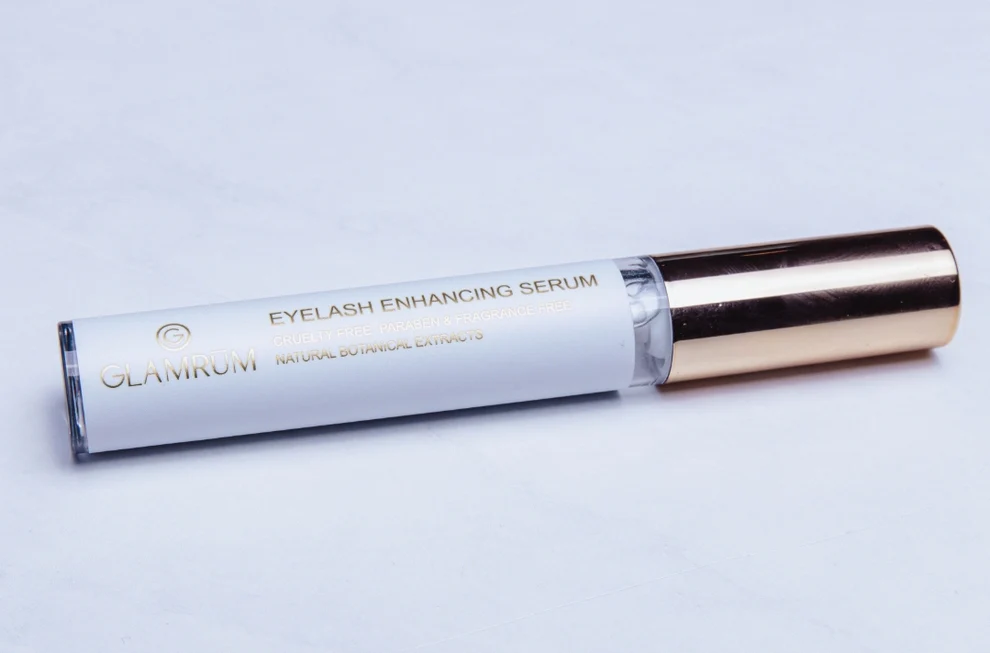 A close up of the eyelash enhancing serum